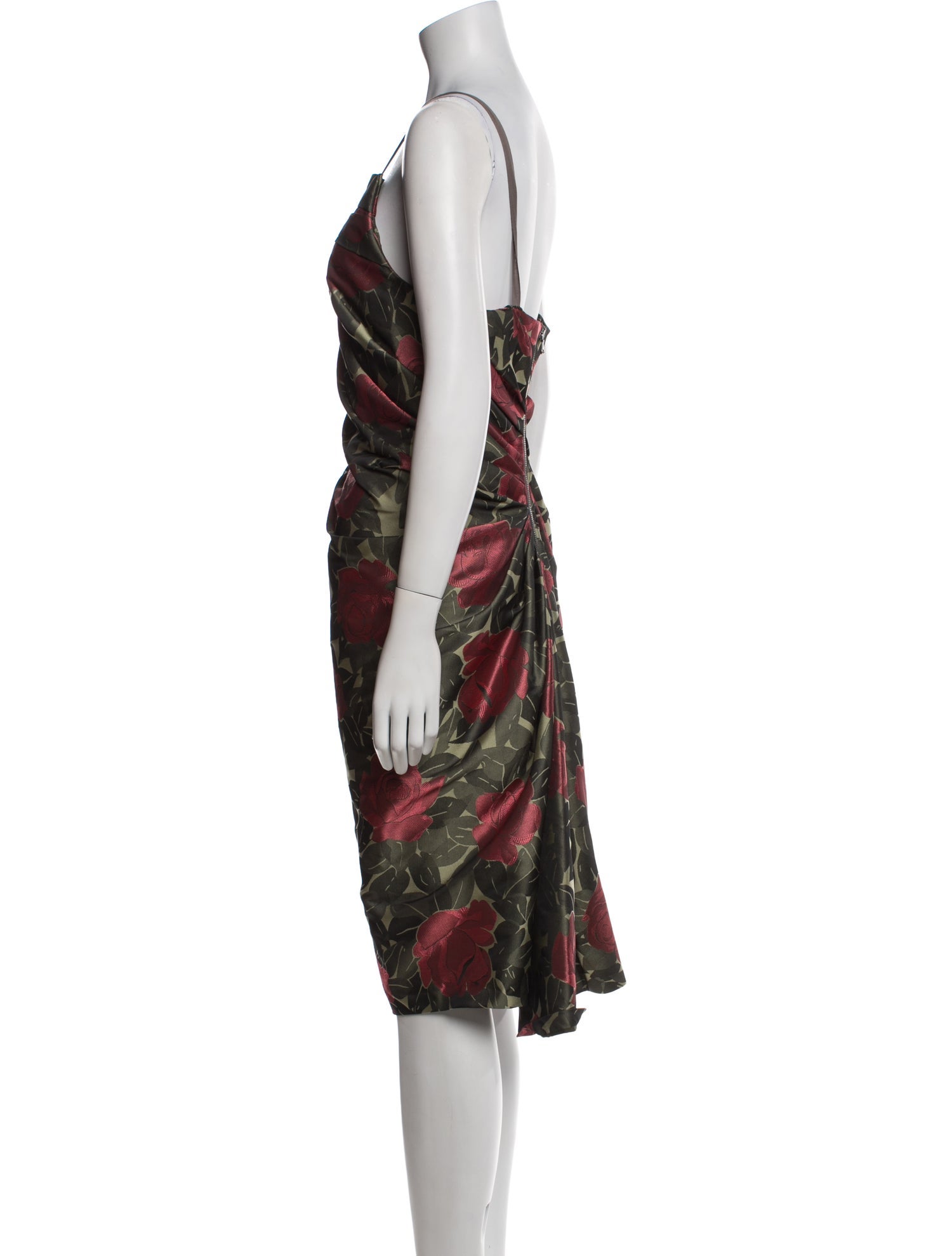 Vera Wang Floral Print Knee-Length Dress