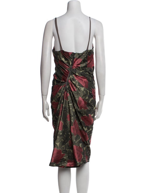 Vera Wang Floral Print Knee-Length Dress