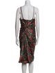 Vera Wang Floral Print Knee-Length Dress