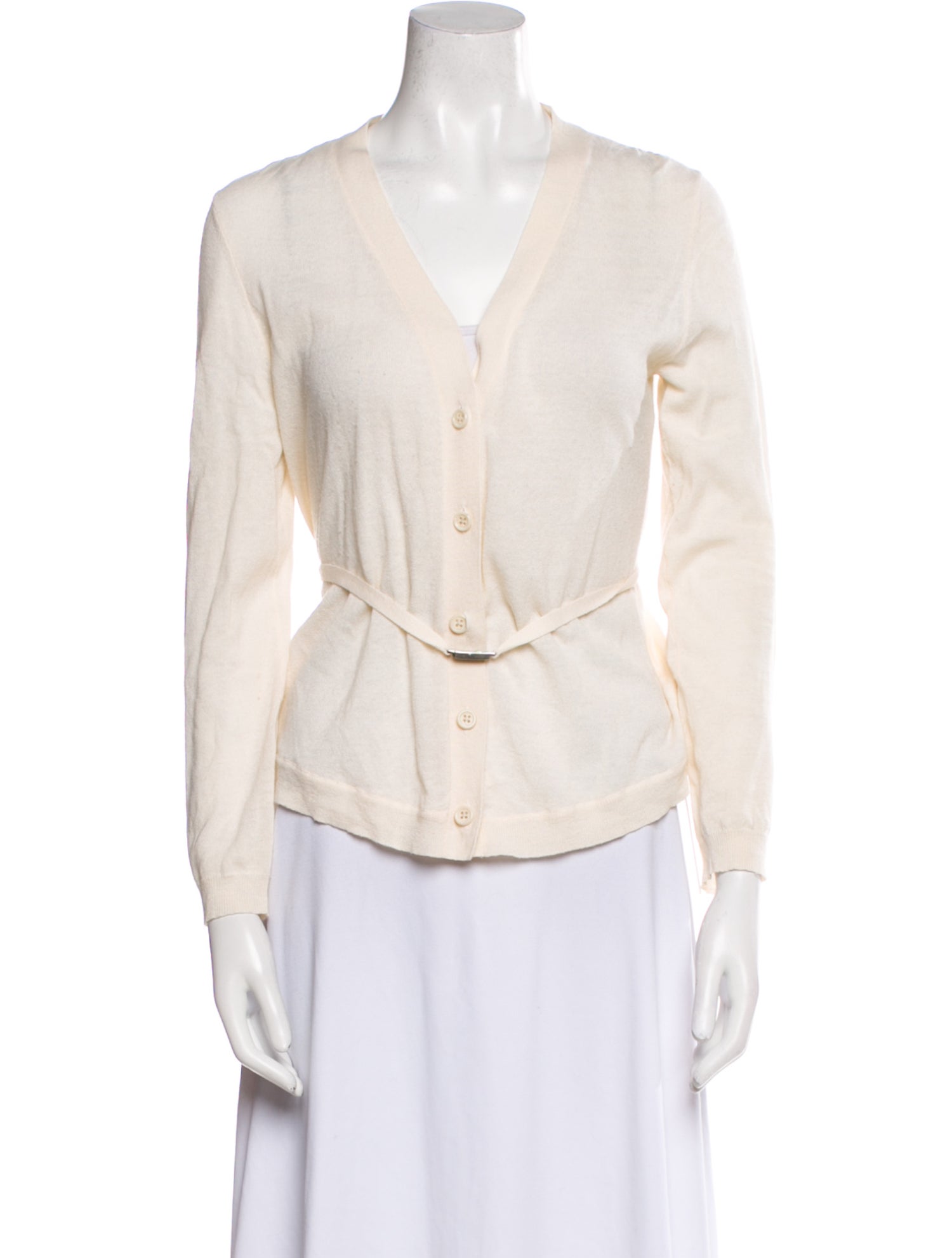 Vera Wang Silk V-Neck Sweater