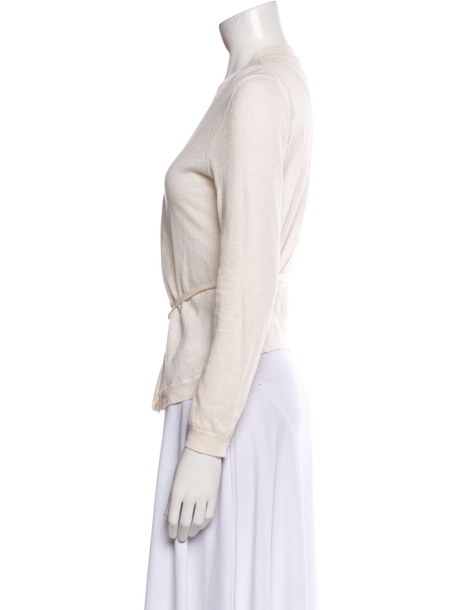 Vera Wang Silk V-Neck Sweater