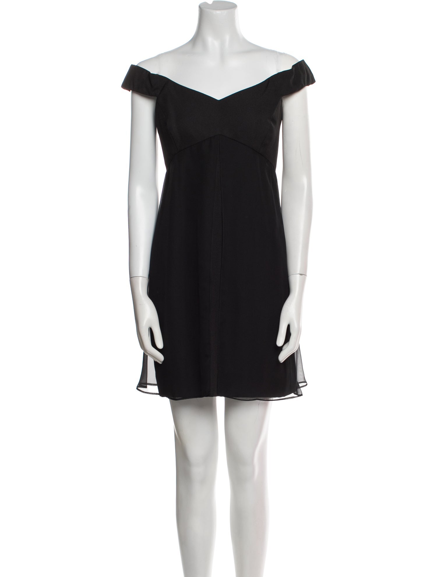 Vera Wang Off-The-Shoulder Mini Dress