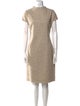 Vera Wang Alpaca Knee-Length Dress