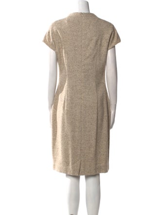 Vera Wang Alpaca Knee-Length Dress