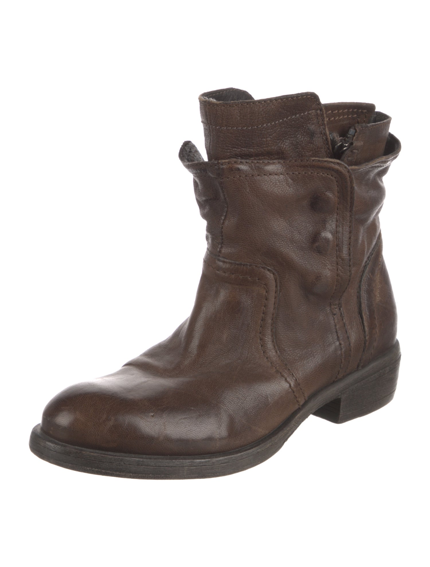 Vera Wang Leather Moto Boots