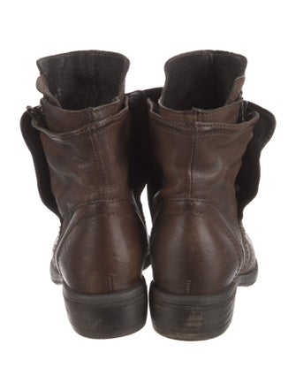 Vera Wang Leather Moto Boots