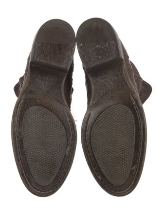 Vera Wang Leather Moto Boots