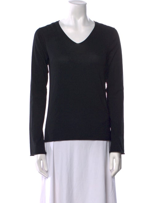 Vera Wang V-Neck Long Sleeve Sweatshirt