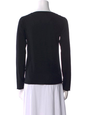 Vera Wang V-Neck Long Sleeve Sweatshirt