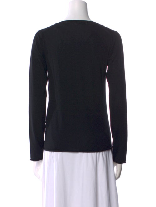 Vera Wang V-Neck Long Sleeve Sweatshirt
