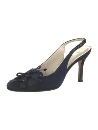 Vera Wang Satin Slingback Pumps