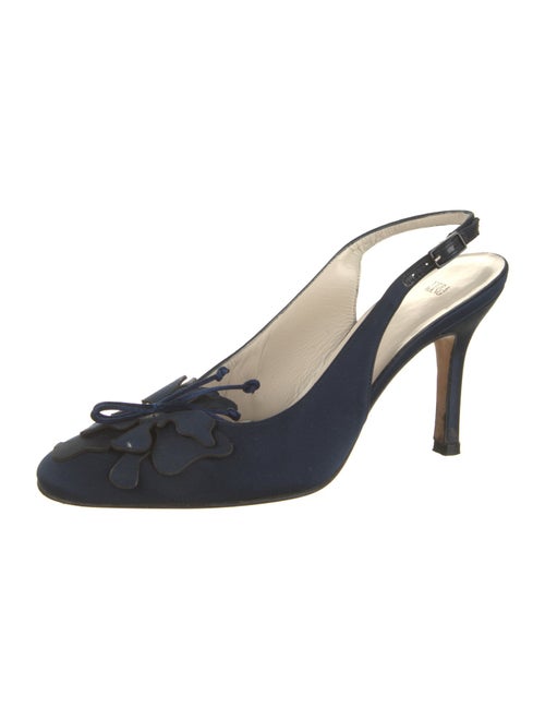 Vera Wang Satin Slingback Pumps