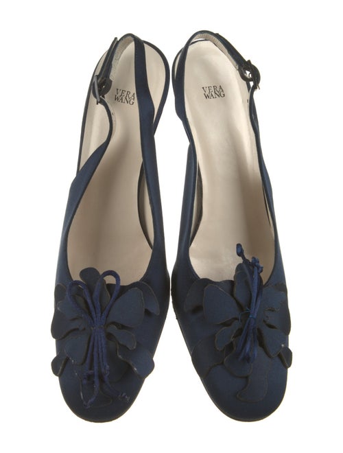 Vera Wang Satin Slingback Pumps