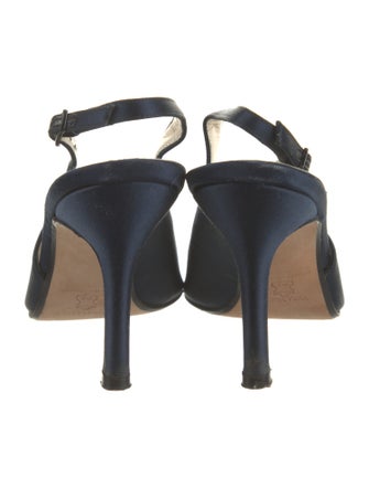 Vera Wang Satin Slingback Pumps