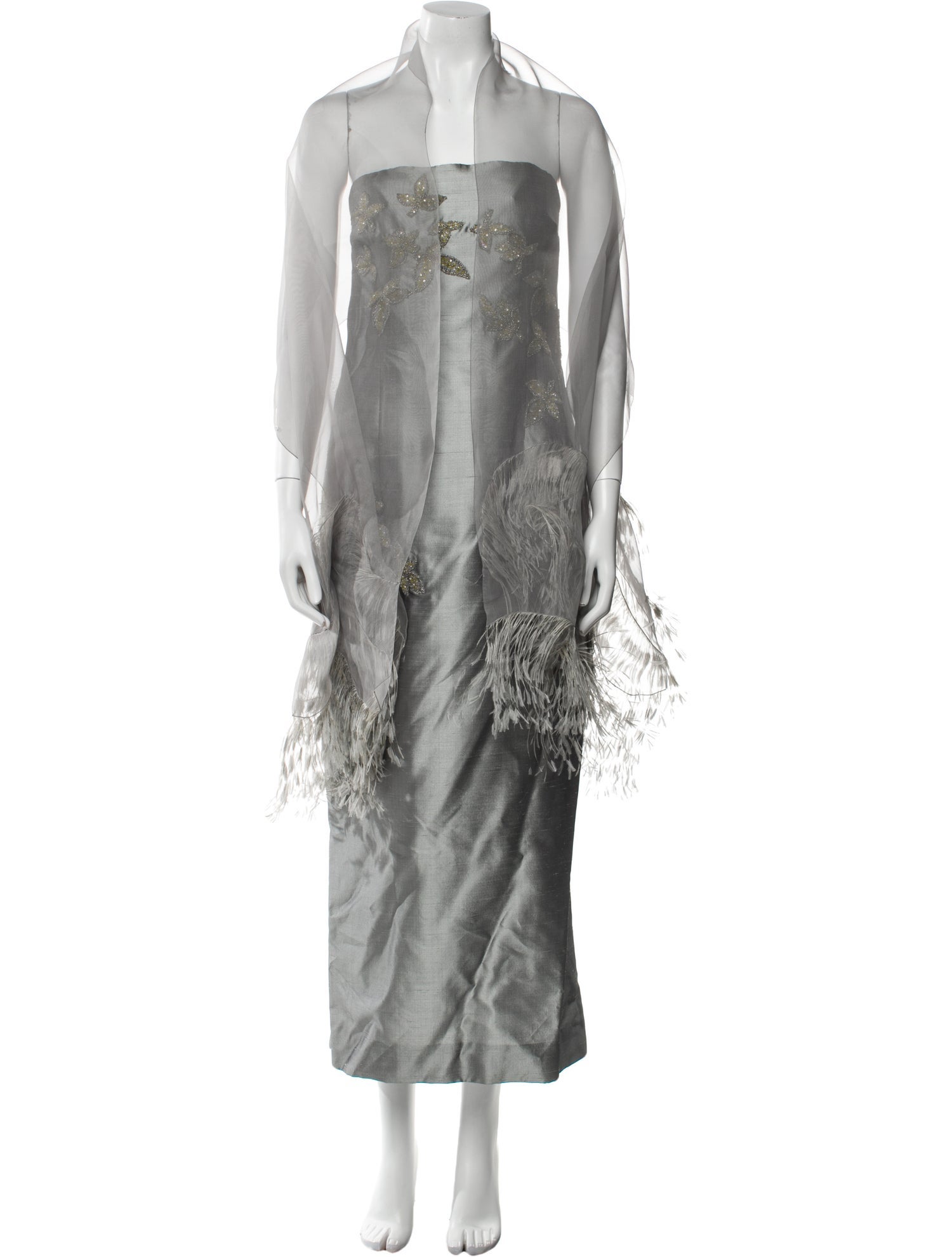 Vera Wang Silk Midi Length Dress