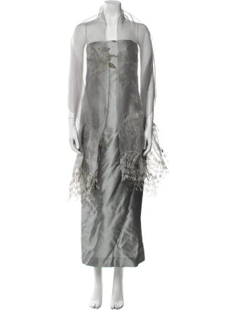 Vera Wang Silk Midi Length Dress