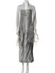 Vera Wang Silk Midi Length Dress