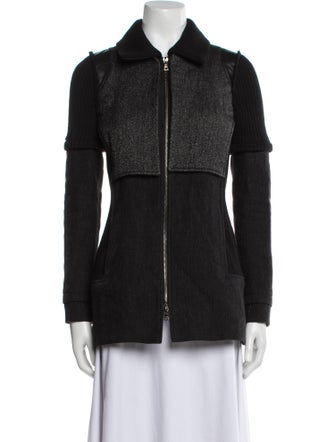 Vera Wang Wool Tweed Pattern Jacket