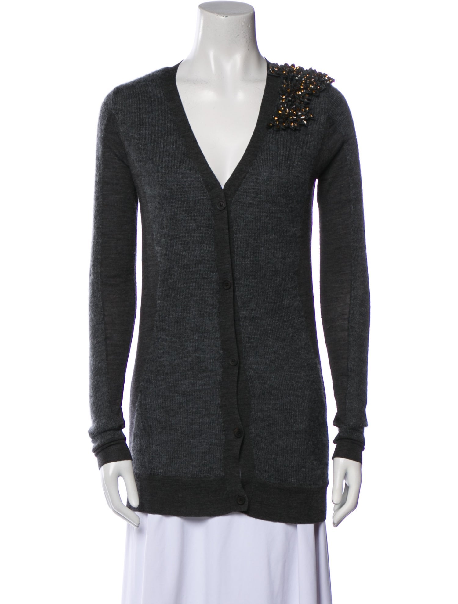 Vera Wang Wool V-Neck Sweater