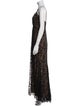 Vera Wang Lace Pattern Long Dress