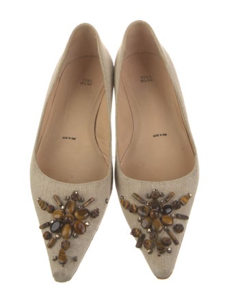Vera Wang Canvas Flats