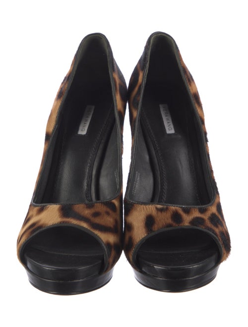 Vera Wang Ponyhair Animal Print Sandals