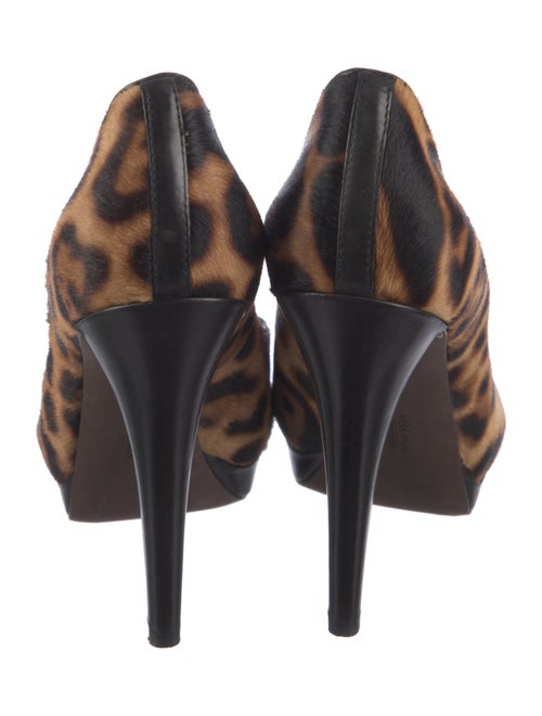 Vera Wang Ponyhair Animal Print Sandals