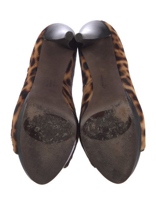 Vera Wang Ponyhair Animal Print Sandals