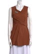 Vera Wang Cowl Neck Sleeveless Tunic