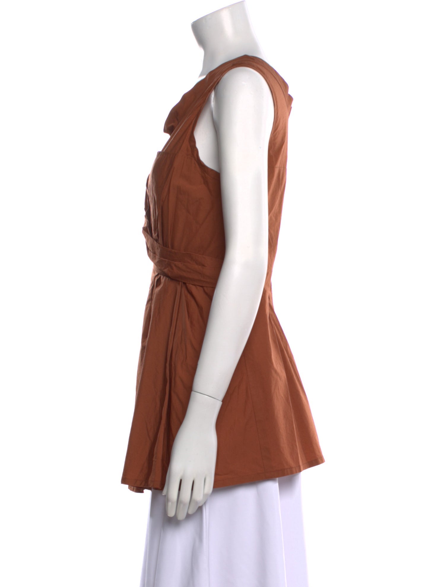 Vera Wang Cowl Neck Sleeveless Tunic