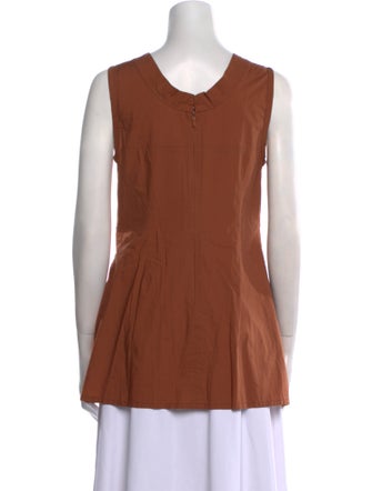 Vera Wang Cowl Neck Sleeveless Tunic