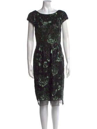 Vera Wang Printed Mini Dress