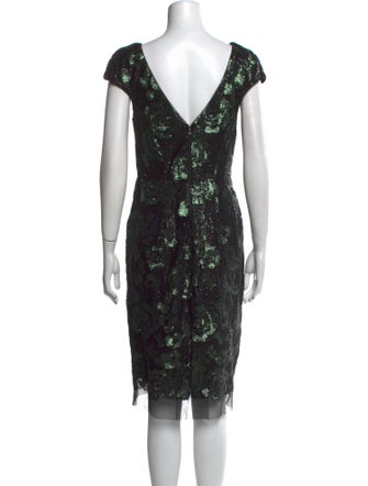 Vera Wang Printed Mini Dress