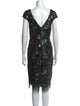 Vera Wang Printed Mini Dress