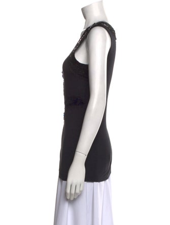 Vera Wang Scoop Neck Sleeveless Top