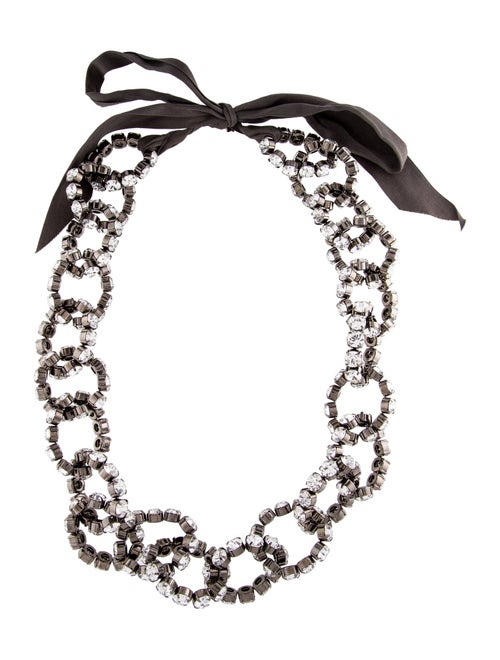 Vera Wang Crystal Link Long Necklace