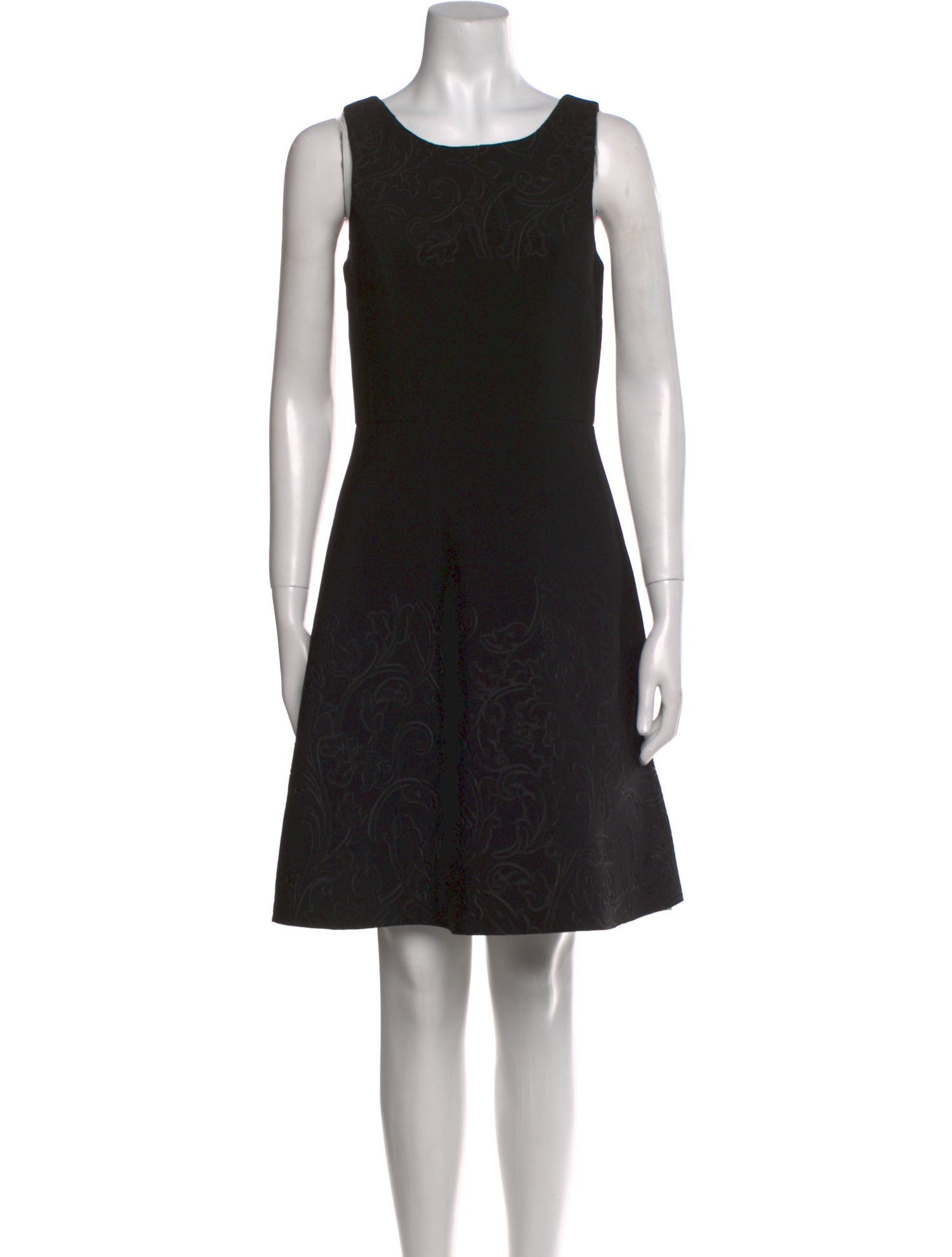 Vera Wang Scoop Neck Mini Dress