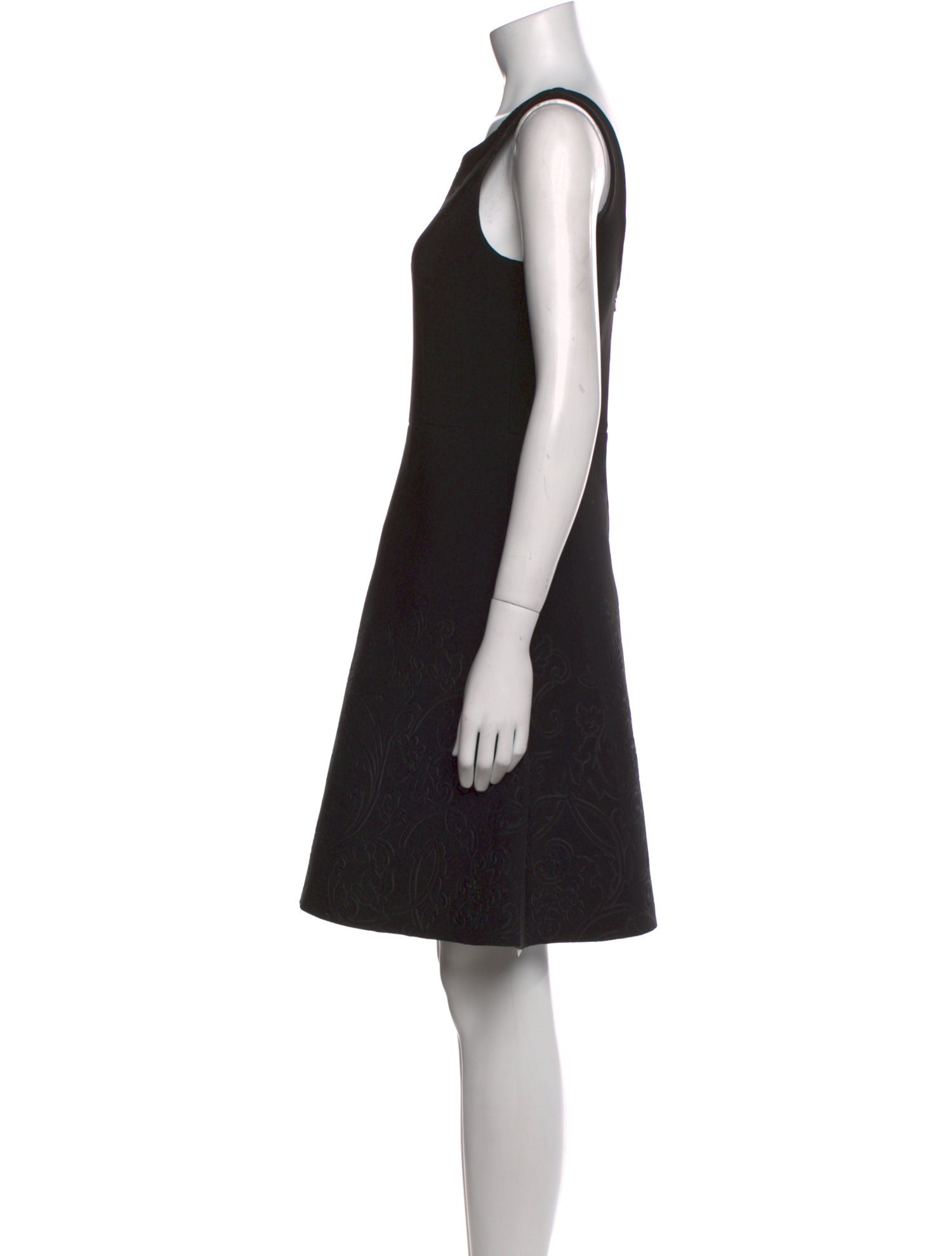 Vera Wang Scoop Neck Mini Dress