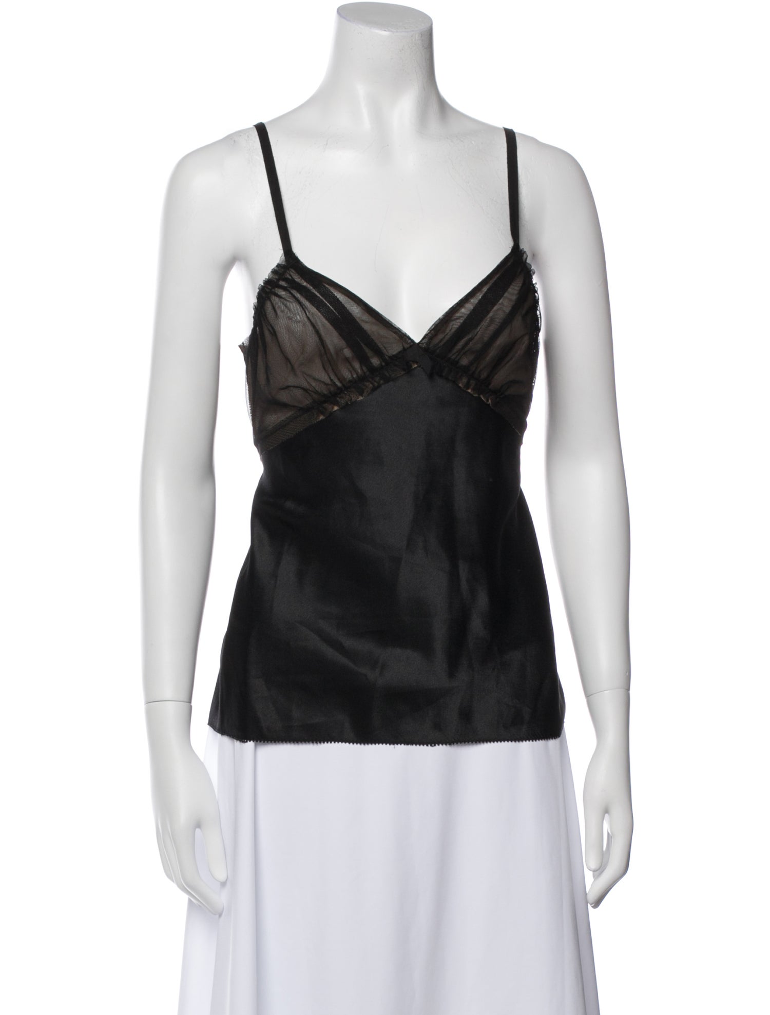 Vera Wang V-Neck Sleeveless Top