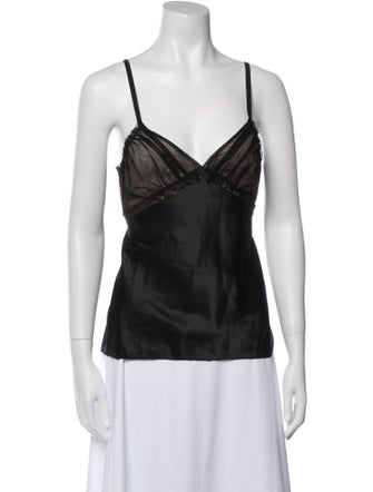 Vera Wang V-Neck Sleeveless Top