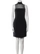 Vera Wang Mock Neck Knee-Length Dress