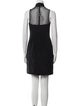 Vera Wang Mock Neck Knee-Length Dress