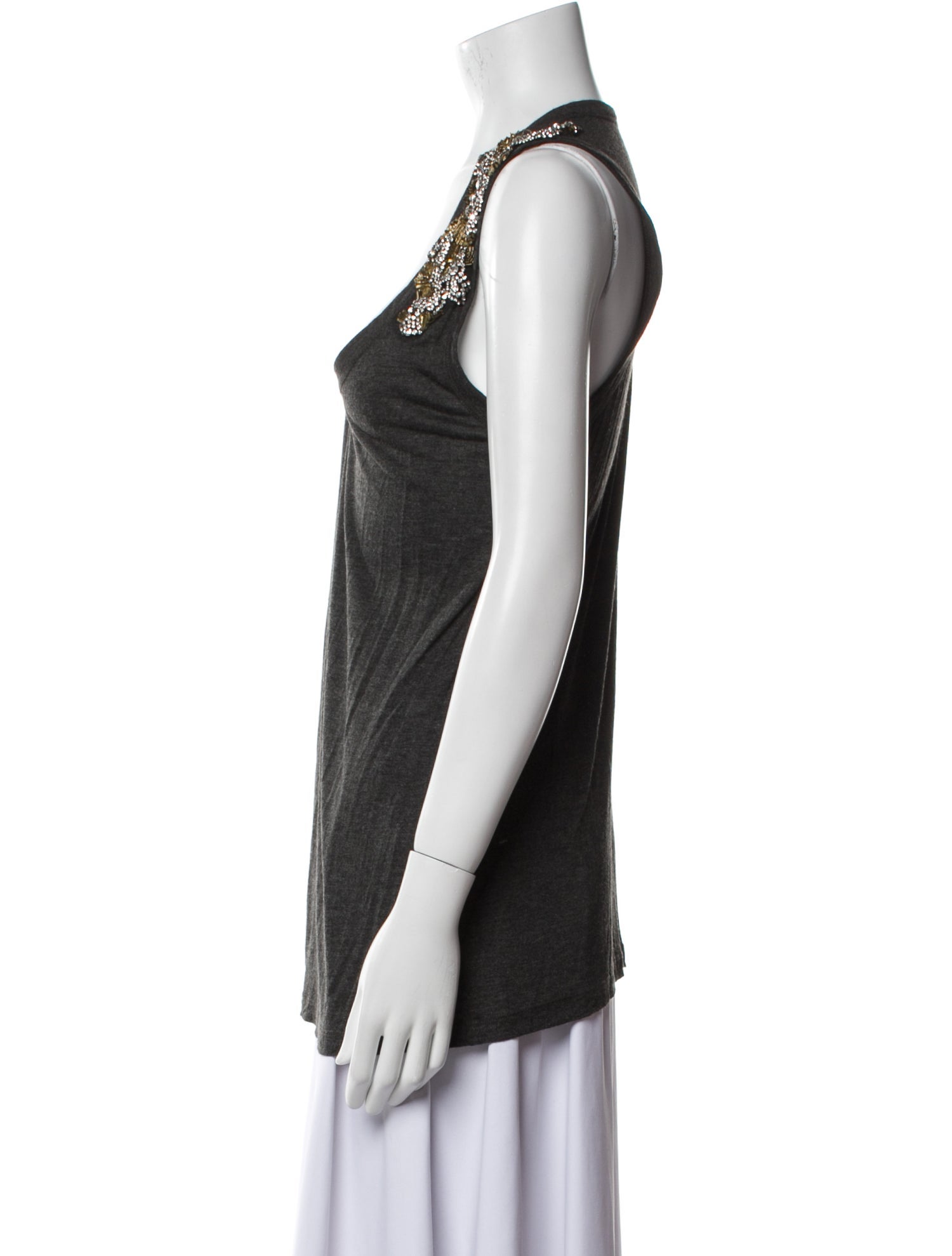 Vera Wang Scoop Neck Sleeveless Top