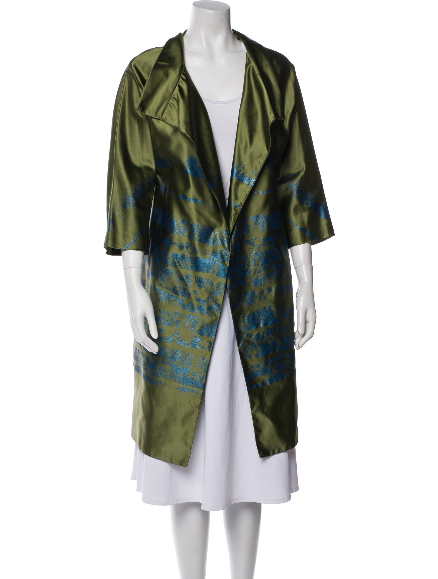 Vera Wang Silk Printed Evening Jacket