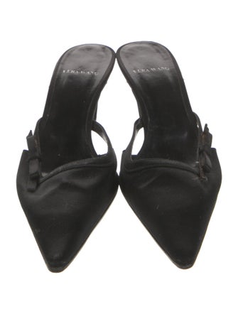 Vera Wang Satin Mules