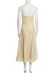 Vera Wang Strapless Midi Length Dress
