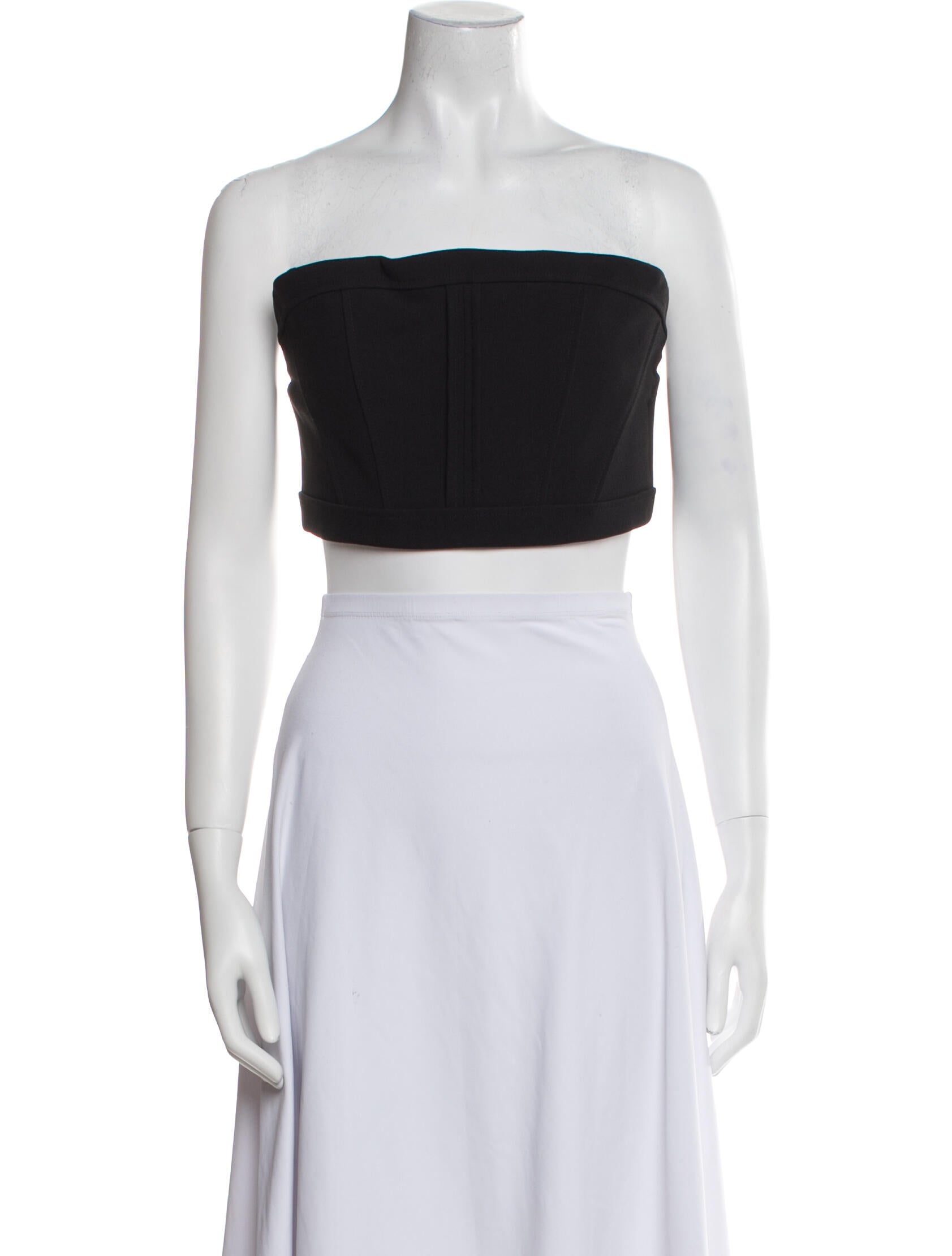 Vera Wang Strapless Crop Top