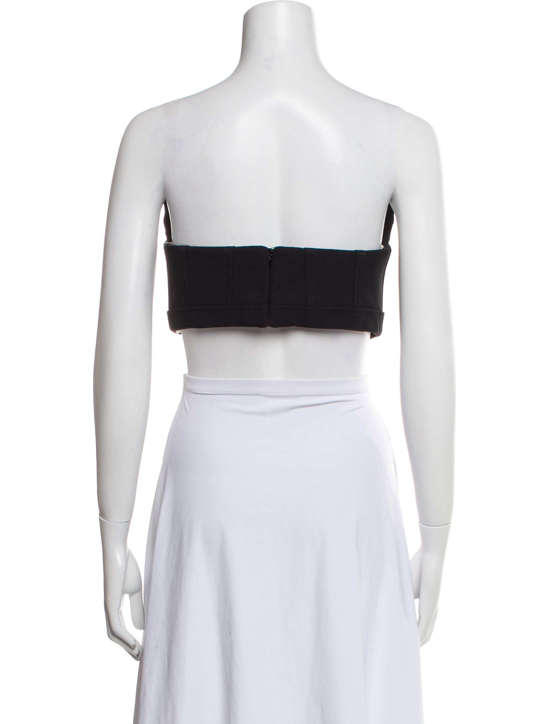 Vera Wang Strapless Crop Top