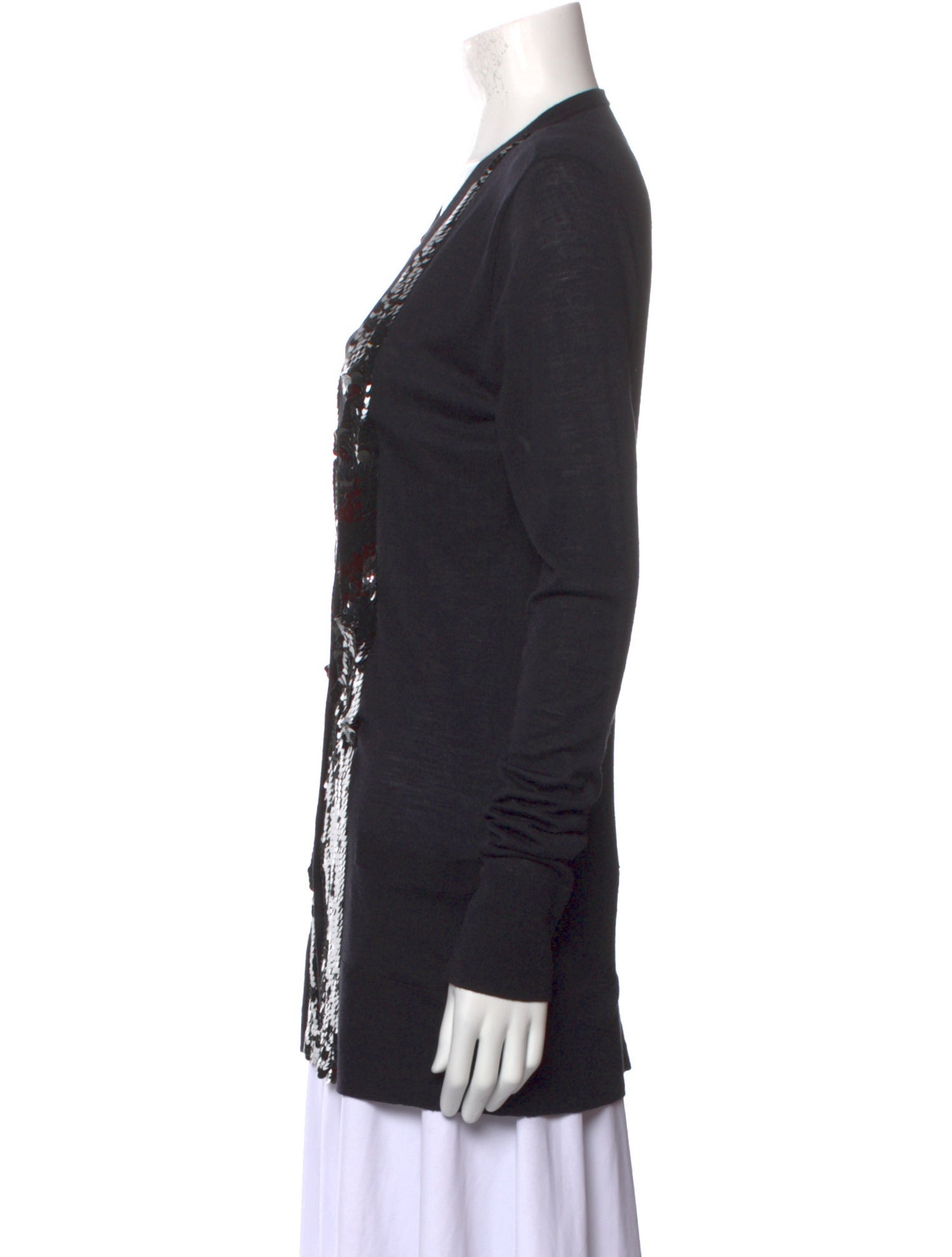 Vera Wang Wool Printed Sweater