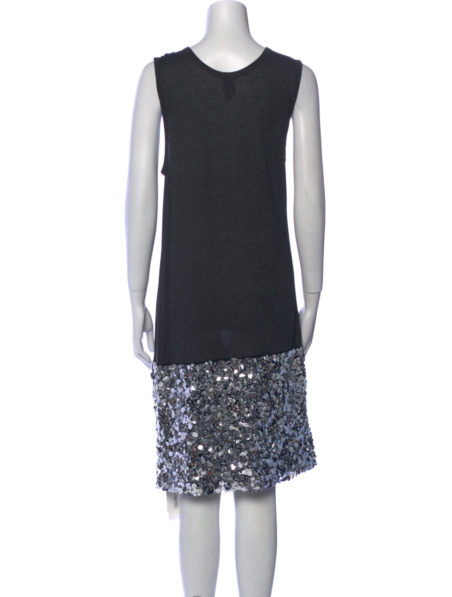 Vera Wang Scoop Neck Knee-Length Dress